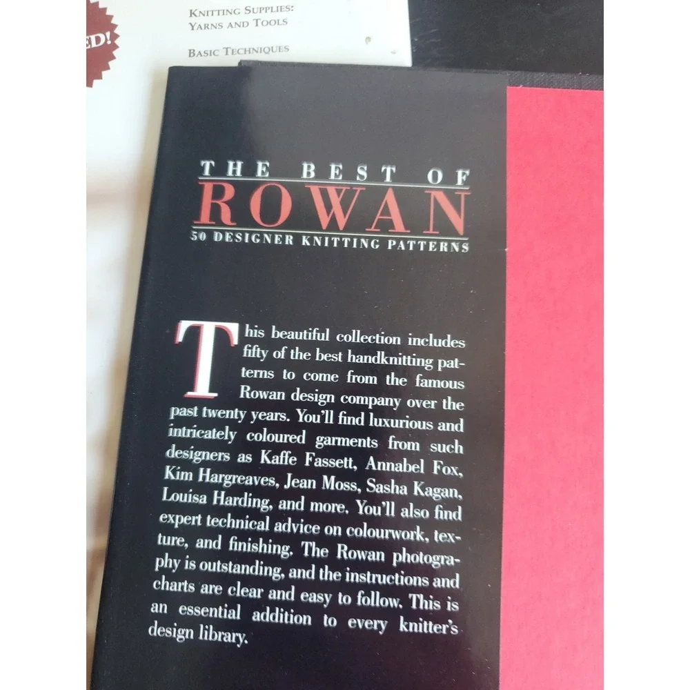 The Best Of Rowan Fifty Designer Patterns Hardcover By Fassett Kaffe 1998 NOS